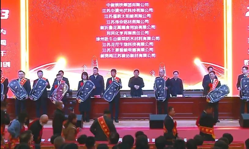 江苏yl6809永利喜获新沂经开区“突出孝顺”“金牌项目”双项声誉