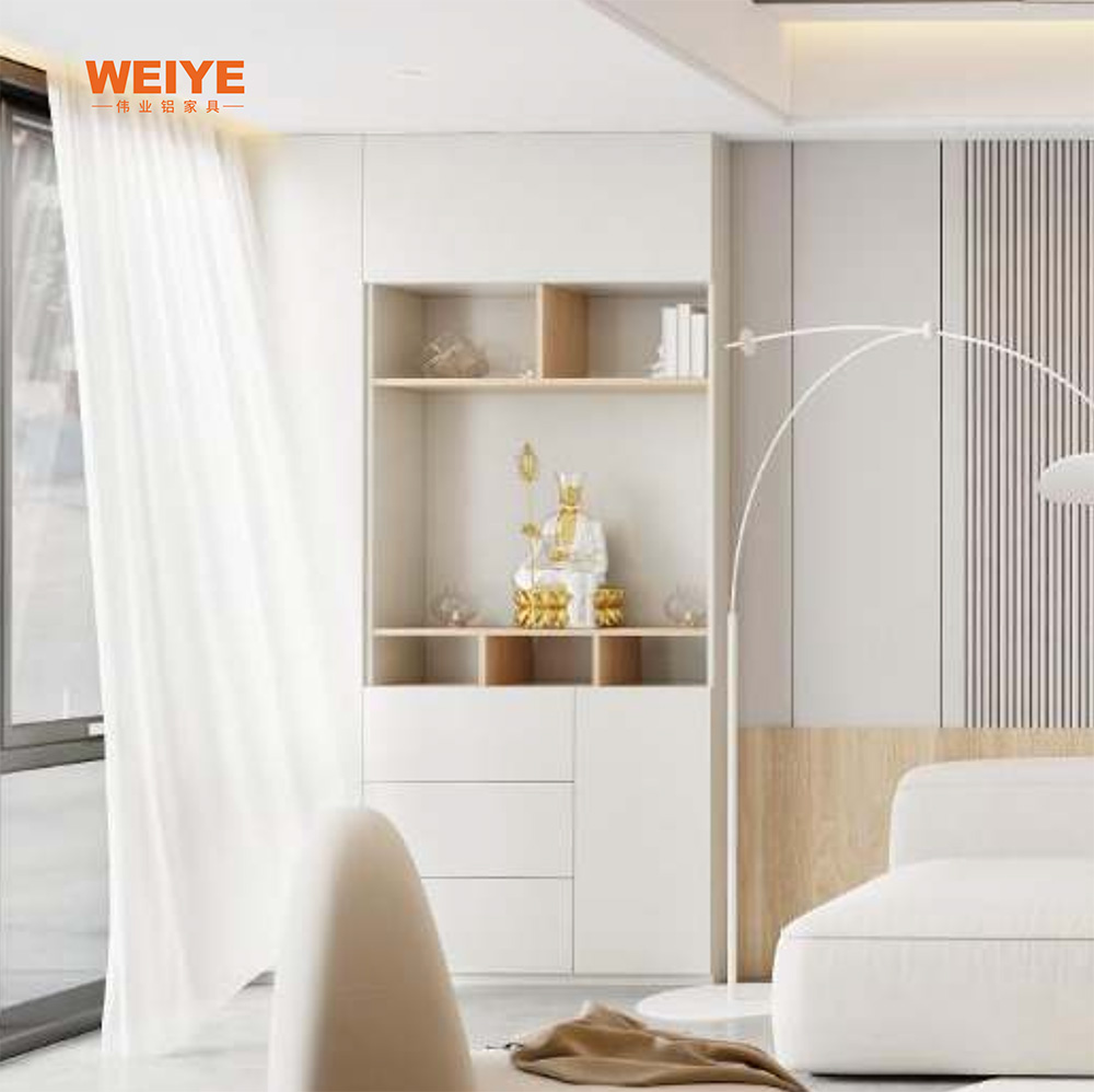 MODERN PEARLITE SHOE CABINET